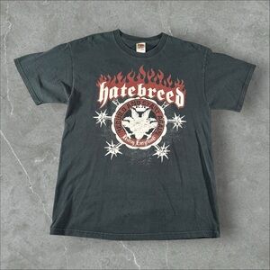 Vintage‎ Hatebreed Shirt Mens Large Black Y2K Destroy Everything Hardcore Metal